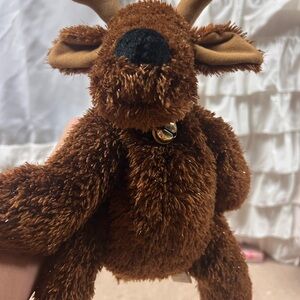 Hallmark Comet Reindeer Plush 12" Sparkle Brown Christmas Stuffed Animal Jimgles